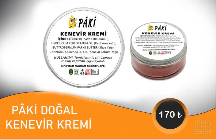 PÂKİ DOĞAL KENEVİR KREMİ