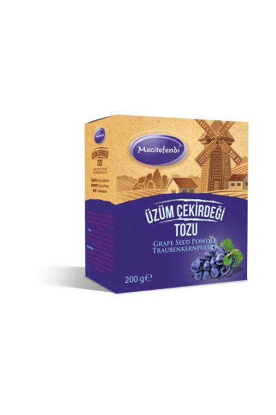 MECİTEFENDİ ÜZÜM ÇEKİRDEĞİ TOZU 200 GR